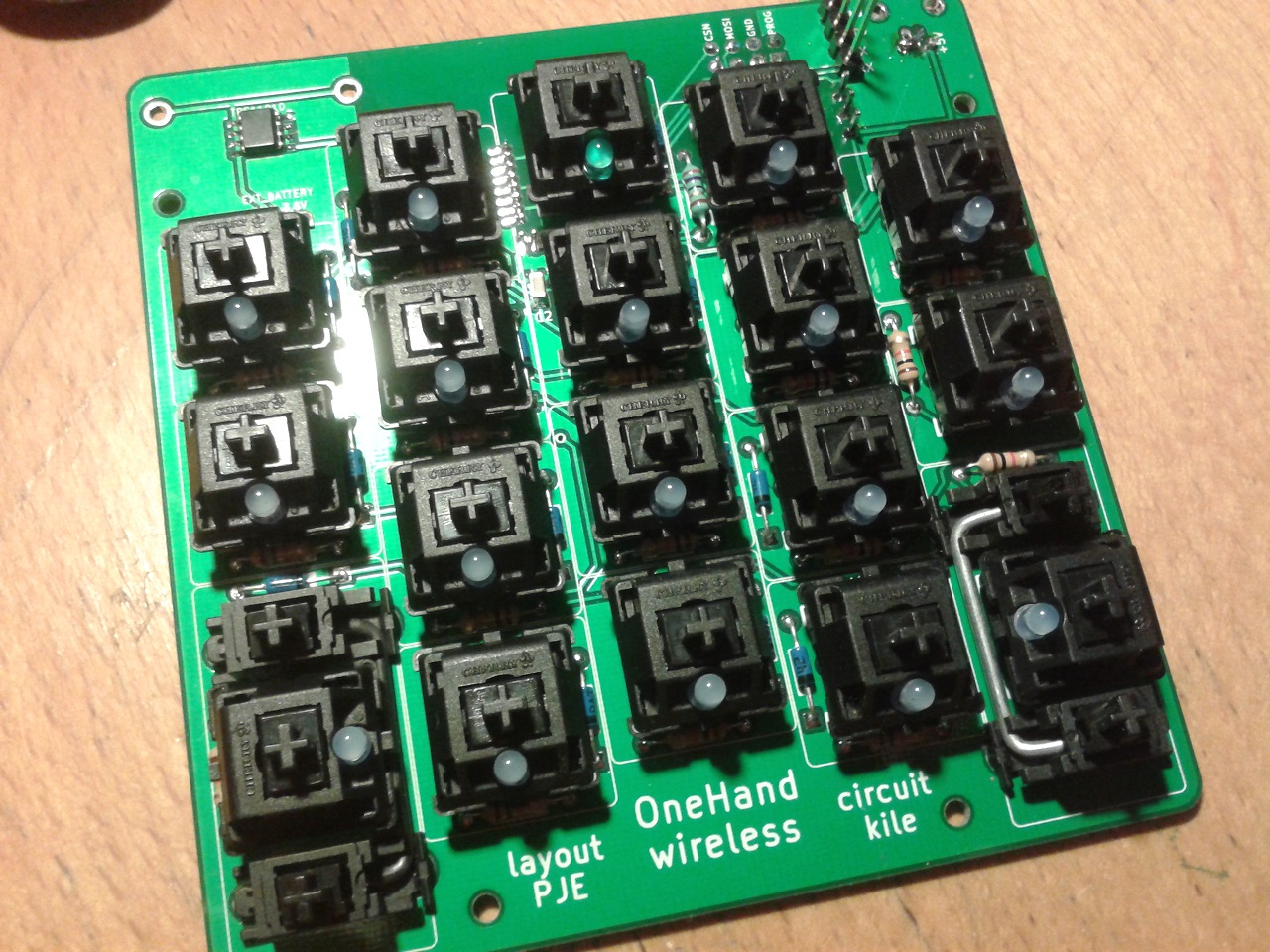 PCB with blacks