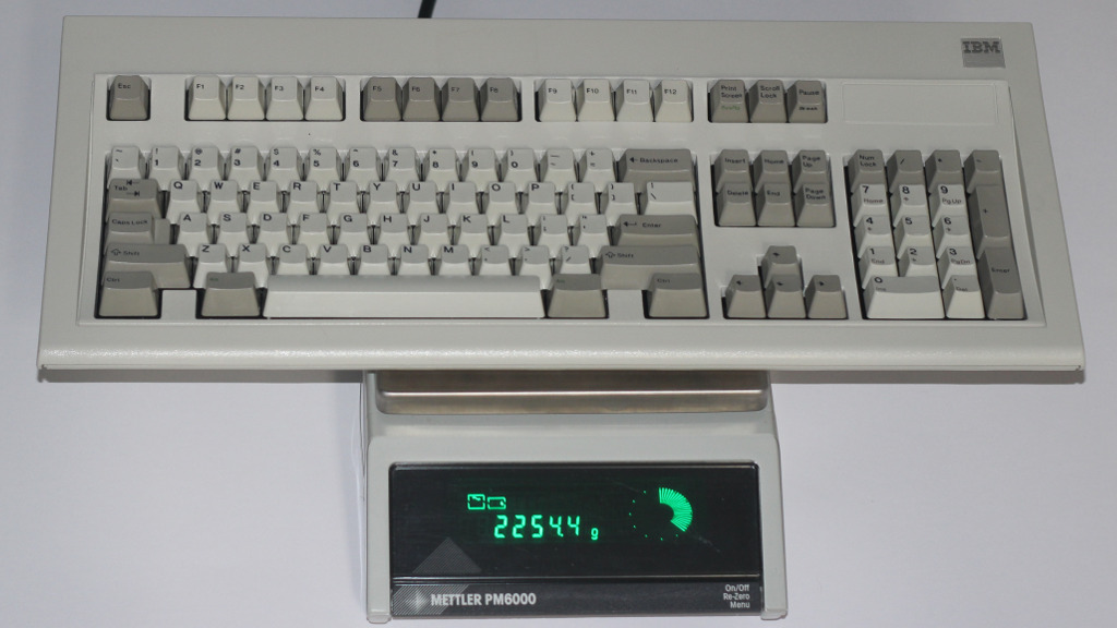 heavier than younger Model M keyboards