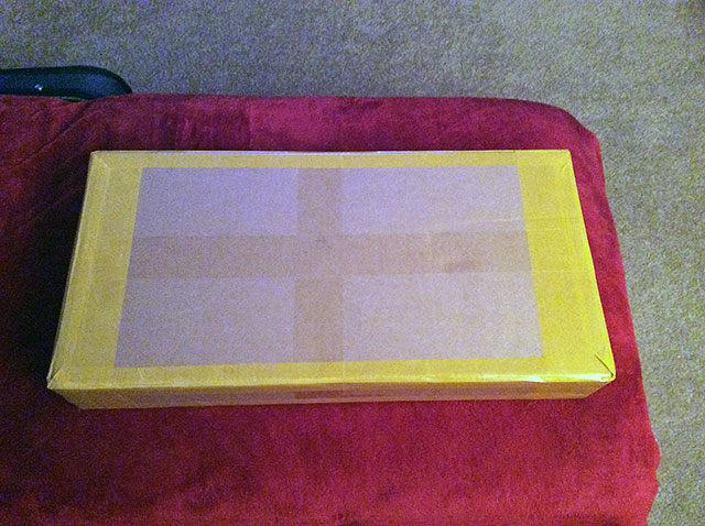 A plain brown box containing...?