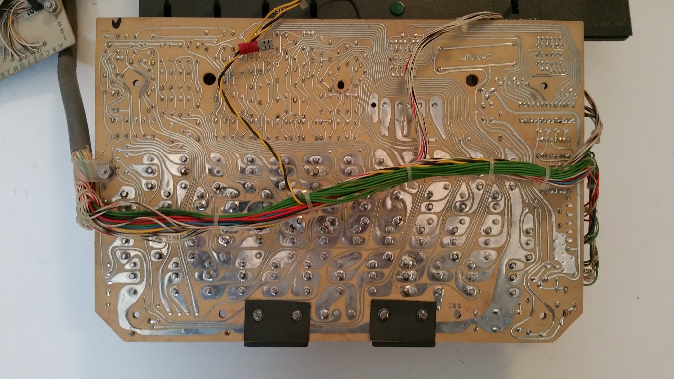 Univac 1701 - internal keyboard circuit board
