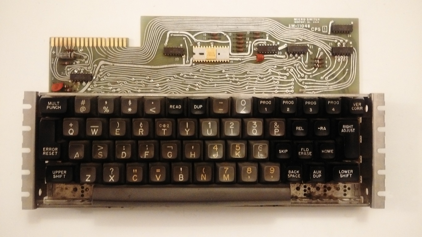 Decision Data 8010 -  front of keyboard assembly