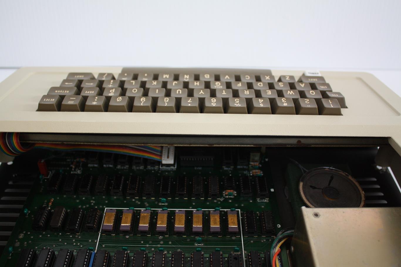 Apple II  - Early keyboard in place