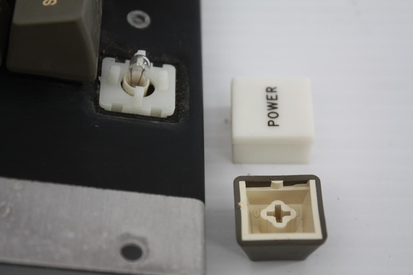 Apple II  - Later keyboard power light and key cap