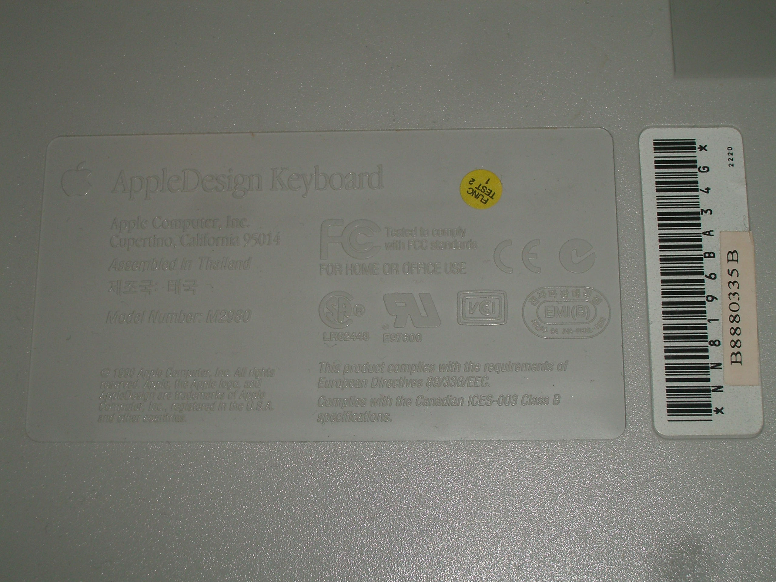 AppleDesign Keyboard (NMB) rear imprint.jpg