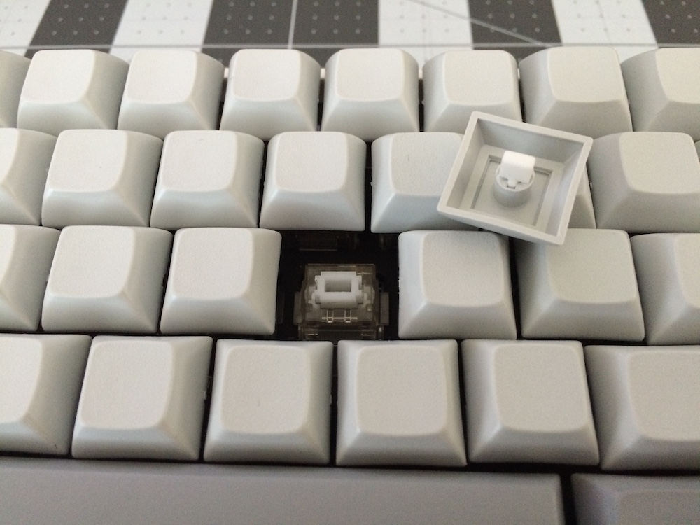Shot of switch + adapter in keycap