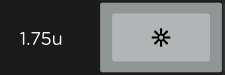 Granite 1.75u starburst icon modifier keycap