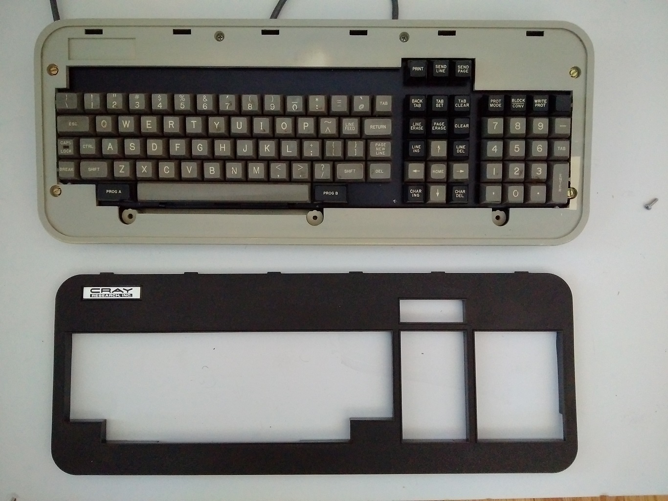 Cray Ampex keyboard - top layer removed