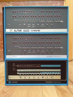 MITS Altair 8800, 8800a, 8800b (from top to bottom)