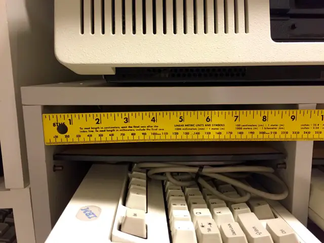 Model M keyboard vault, internal cell measurement