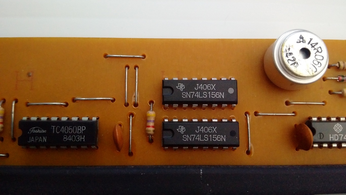 Zenith ZFA keyboard - PCB components