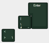 ISO Extra keys that go well with US or UK Layouts.