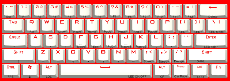 61-key Hall Effect keyboard layout, as proposed by XMIT Keyboards