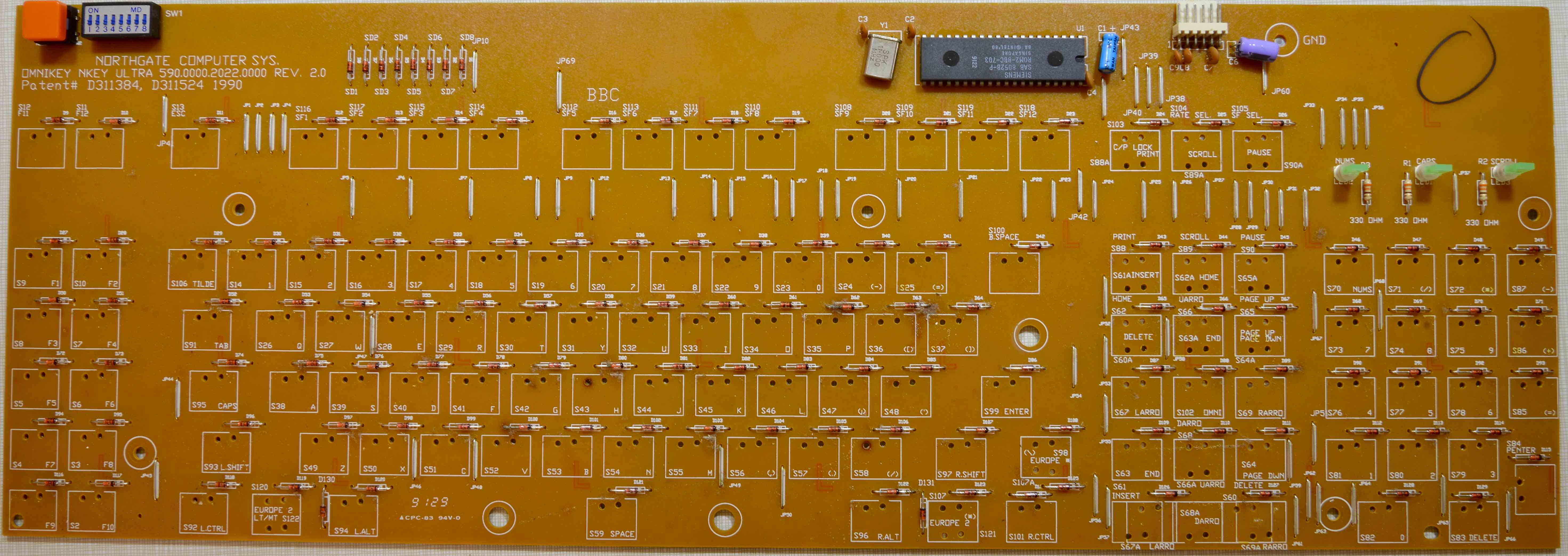 Northgate Omnikey Ultra PCB - front.