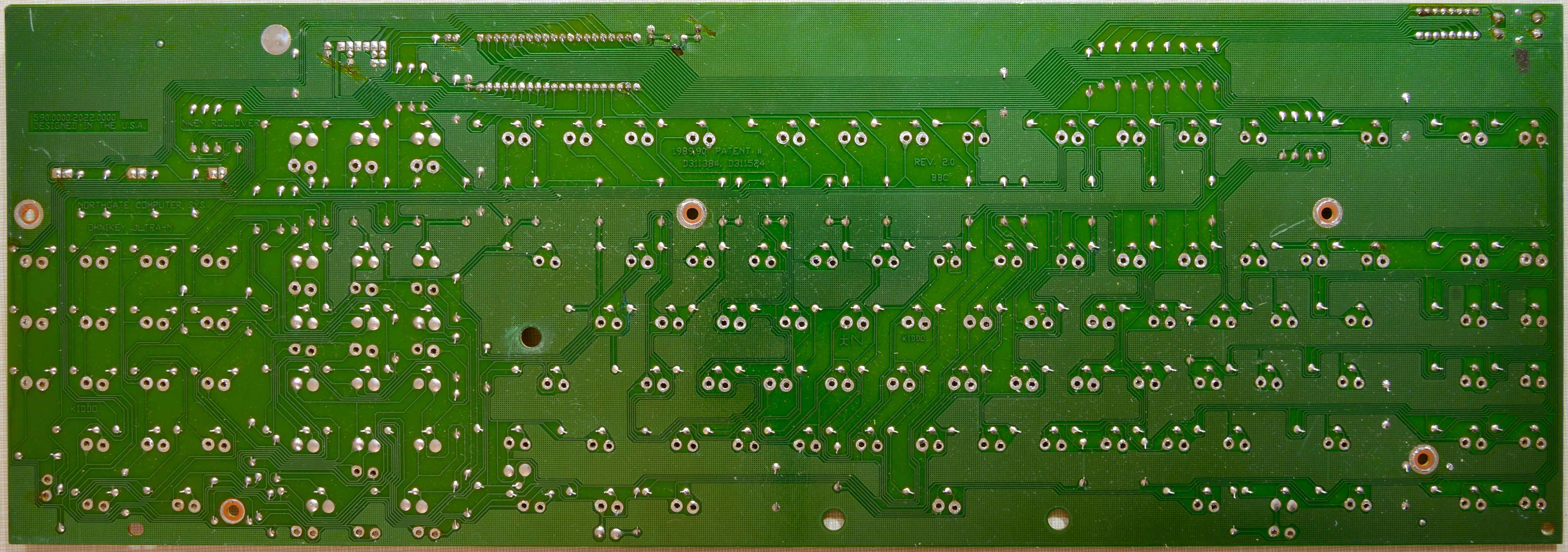 Northgate Omnikey Ultra PCB - rear.