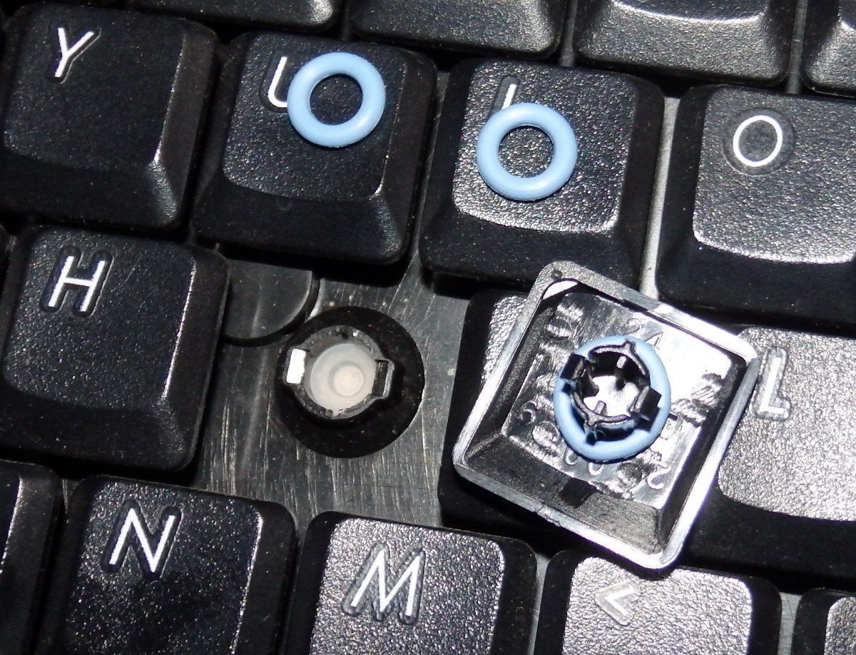 Yes, they put an O-ring on a rubber dome. Yes, that will probably prevent the switch from actuating.