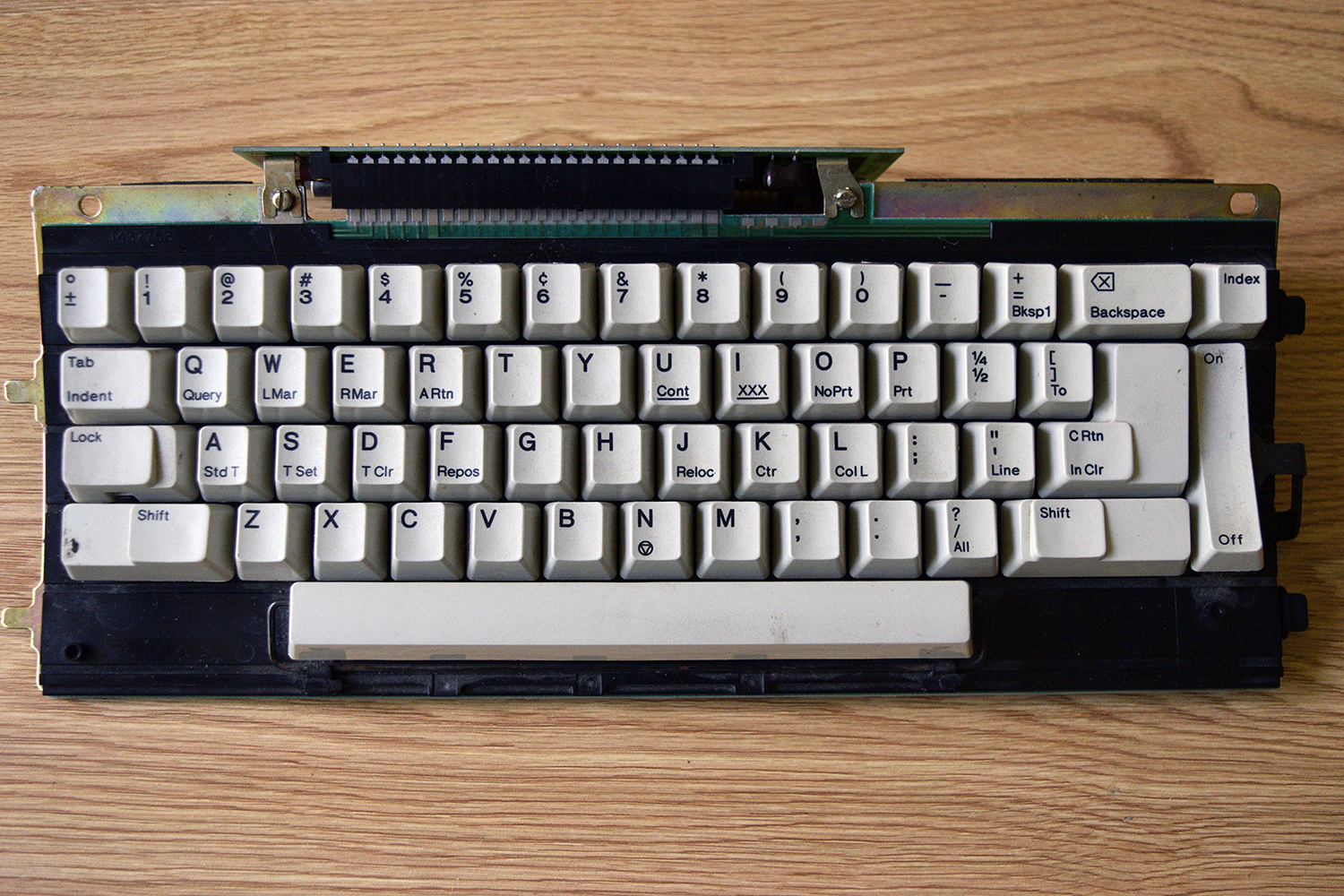 IBM 95 -- Keyboard w/ chassis removed