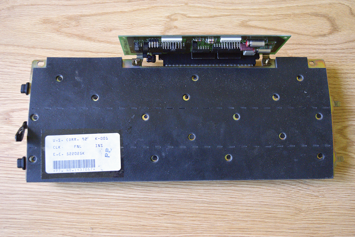 IBM 95 -- Keyboard bottom w/ thick rubber mat over backplate