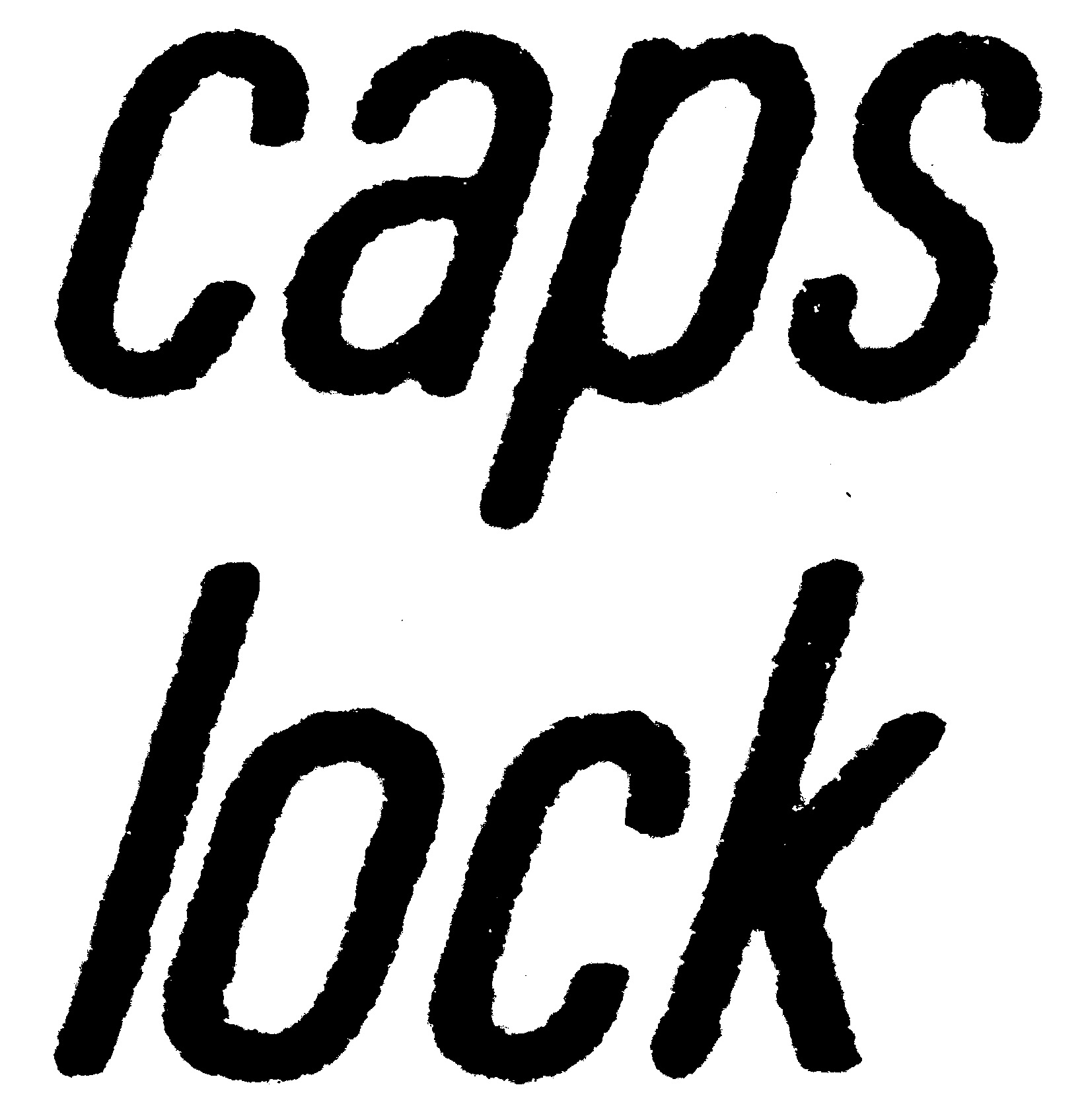caps lock legend, from AEK I