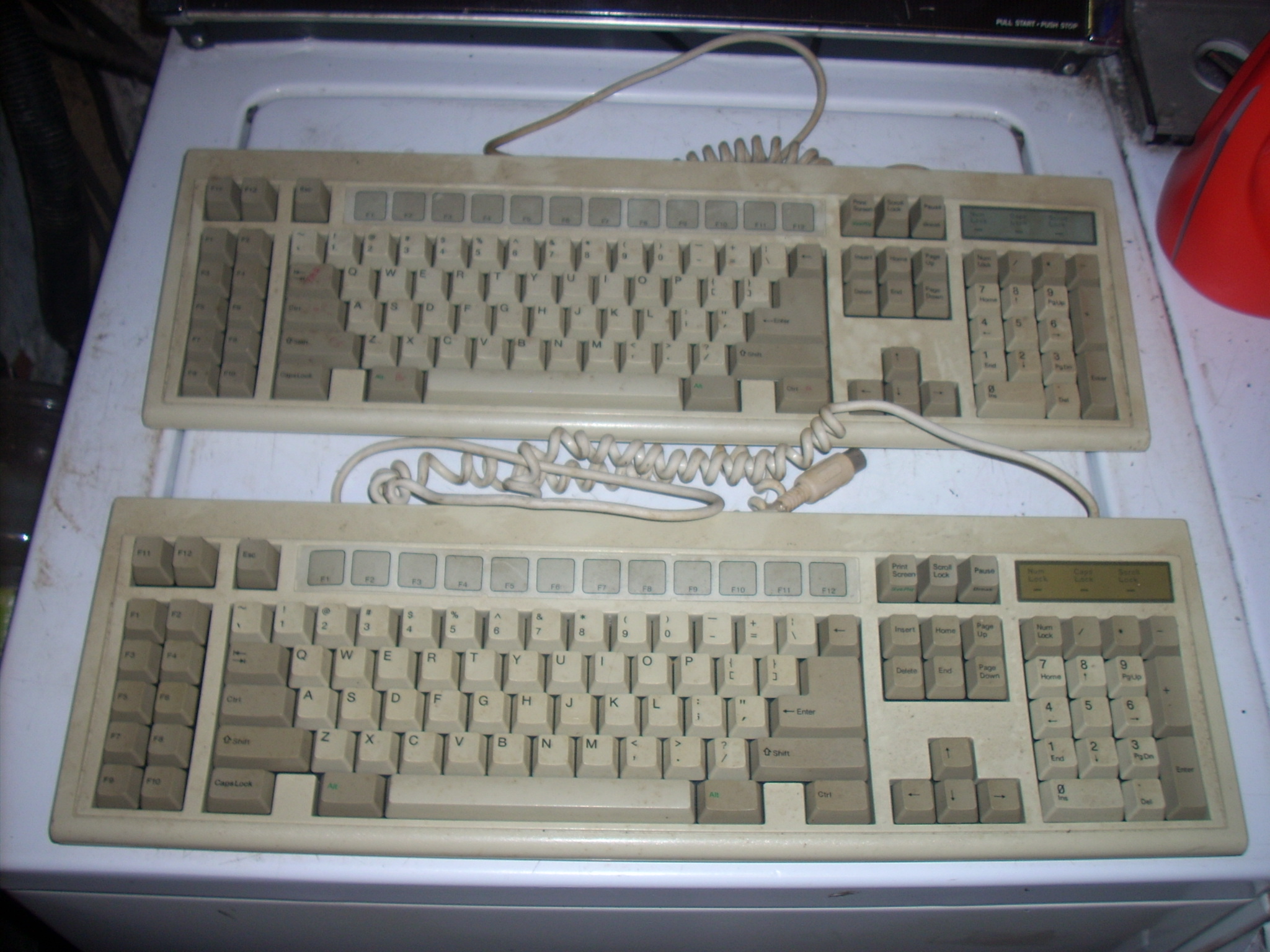 Saved two good ones out of dozens that were broken, usually the top row keys, which were very deep.