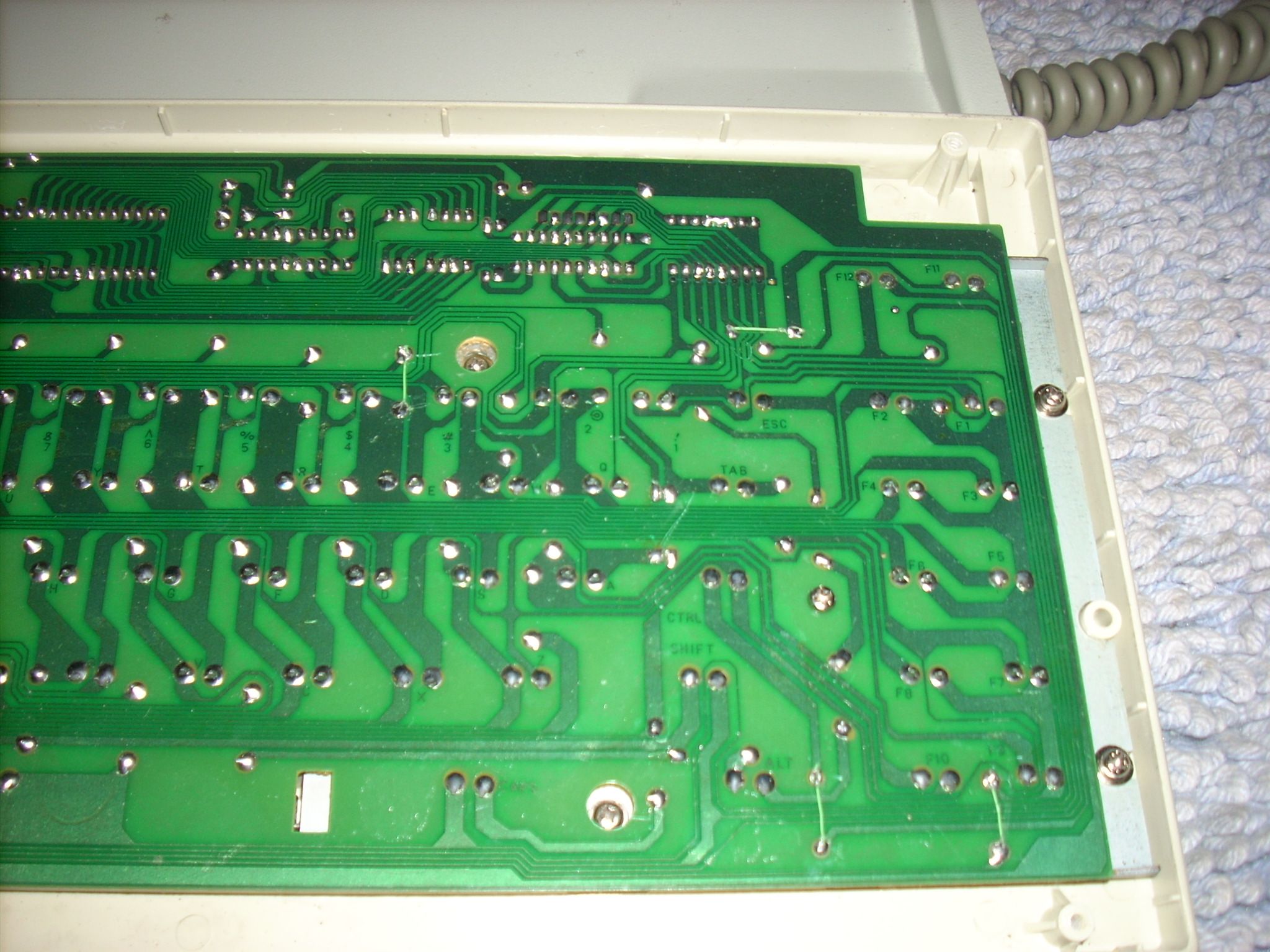 Gen1 PC board, left side detail.