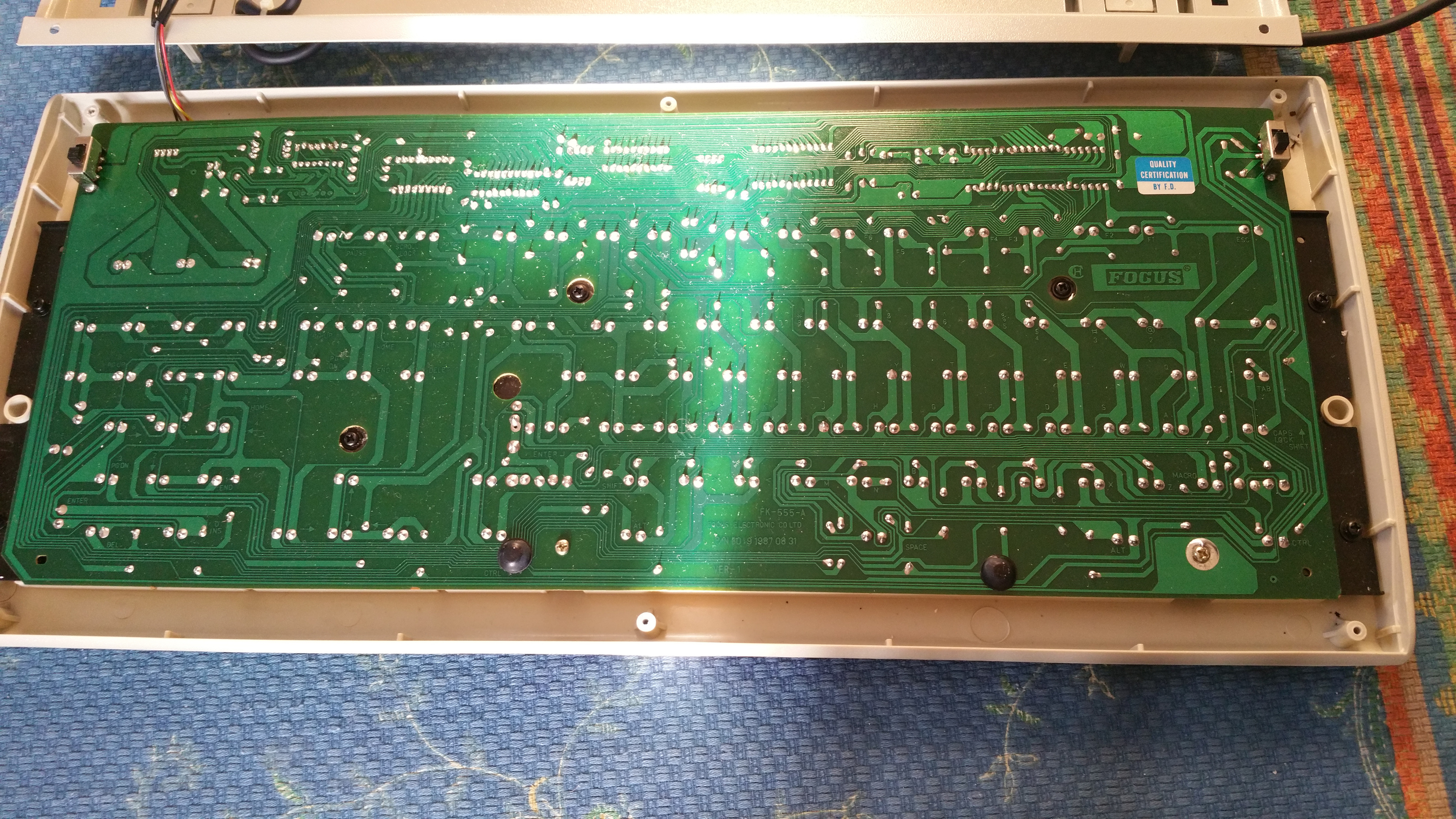 all switches are labeled on the pcb
