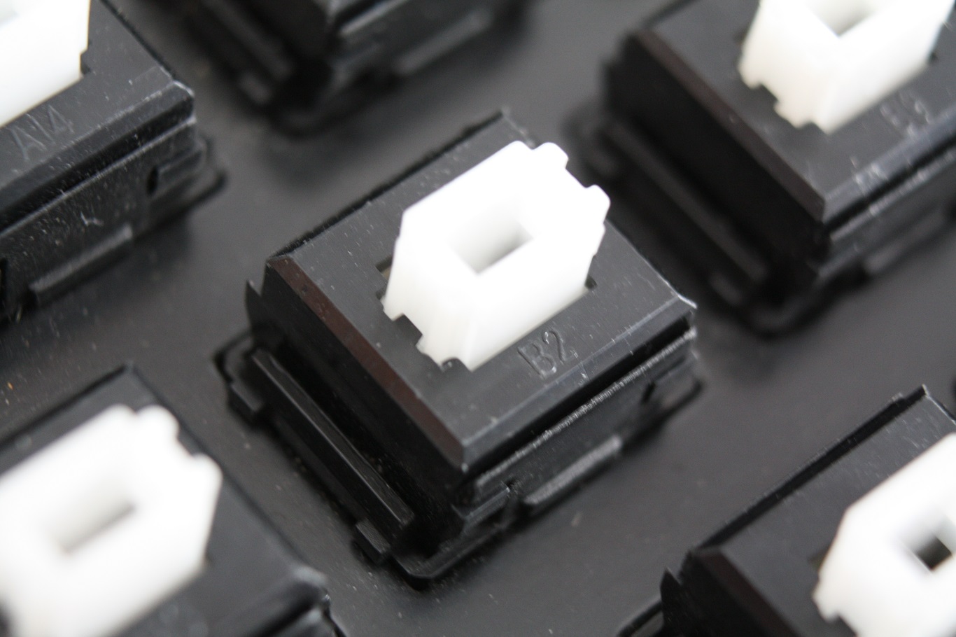 White clicky key switches