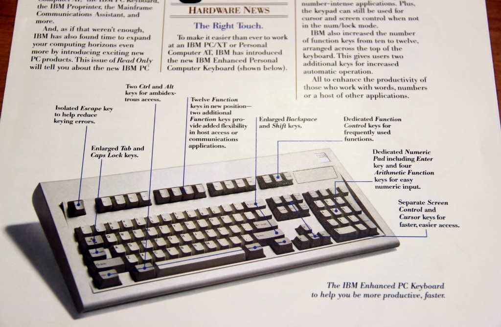 IBM model M enhanced keyboard