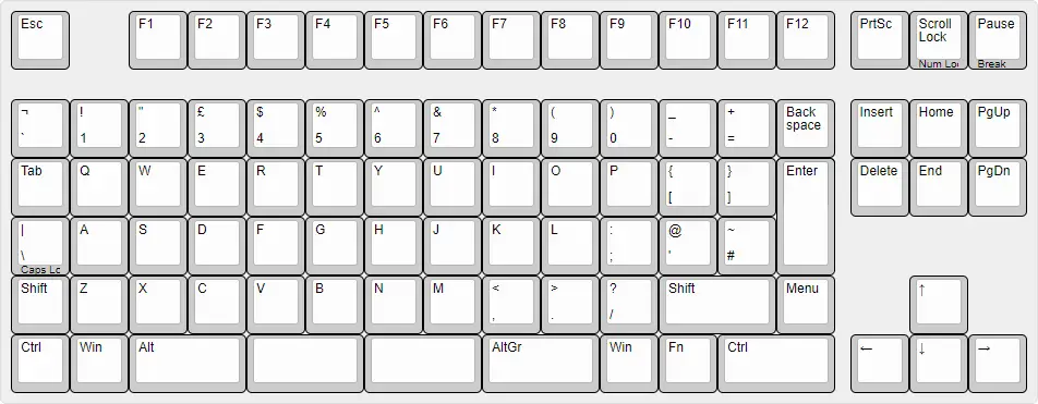 A proposal for an ortholinear TKL.