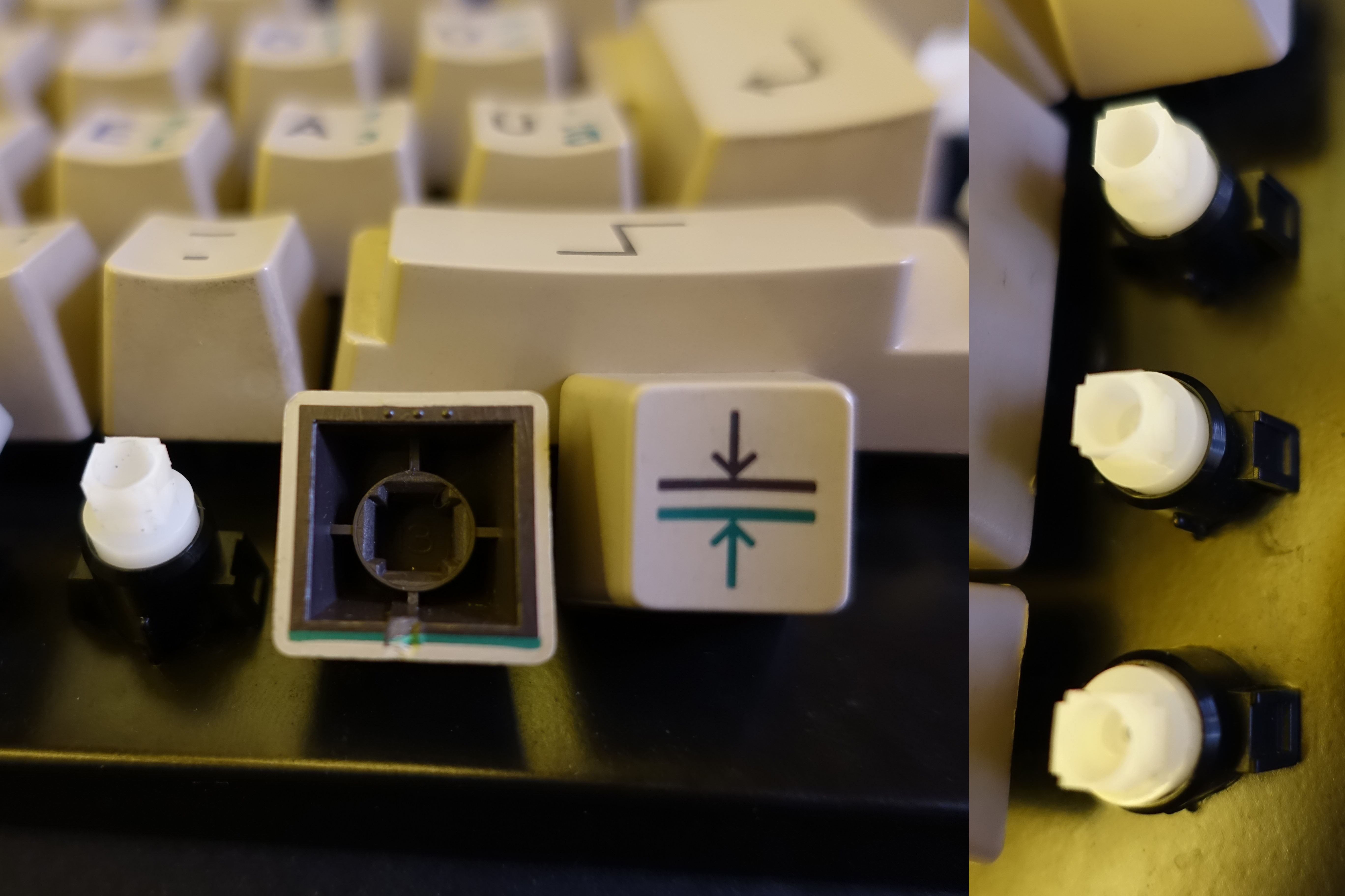 Keycaps and the mount