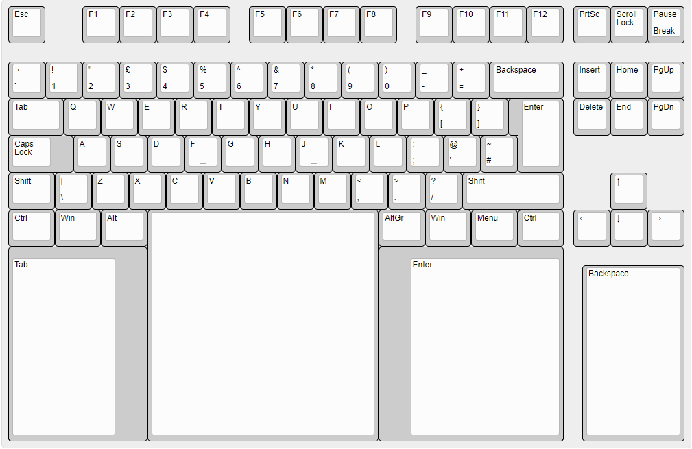 Palmer™ keyboard (ISO variant).