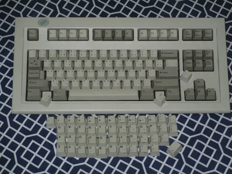Ansi Model M. After installing the new caps.