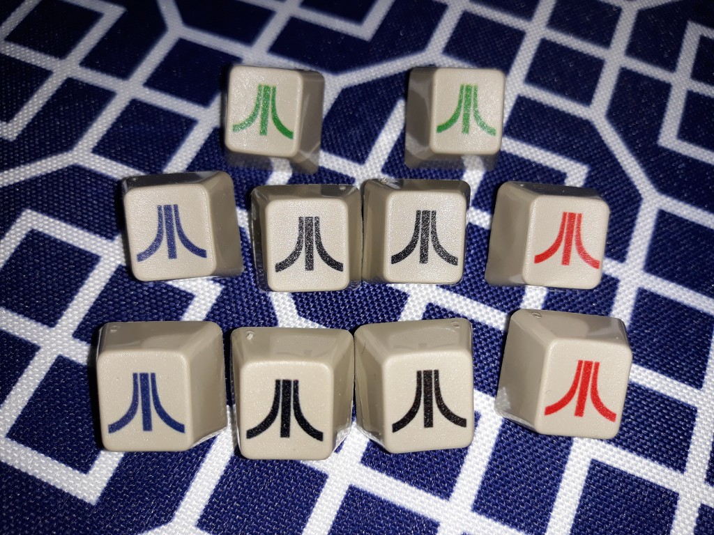 Dye-subbed Model F/M keycaps with the ATARI symbol.