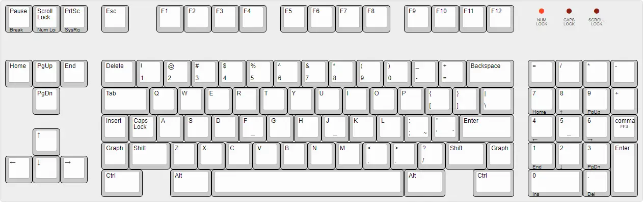 &quot;Left Enhanced&quot; keyboard layout (horizontal Enter, US national layout).