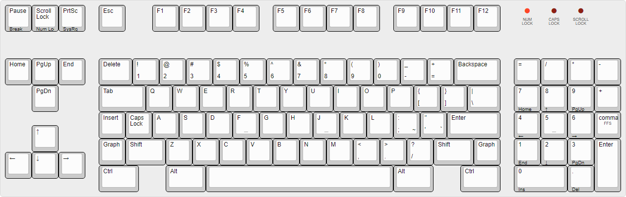 &quot;Left Enhanced&quot; keyboard layout (horizontal Enter, US national layout).