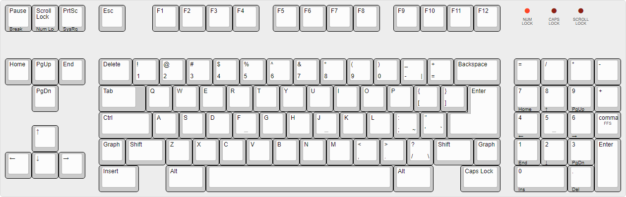&quot;Left Enhanced&quot; keyboard layout (NSBAE Enter, US national layout). Note the stepped Tab key as well.