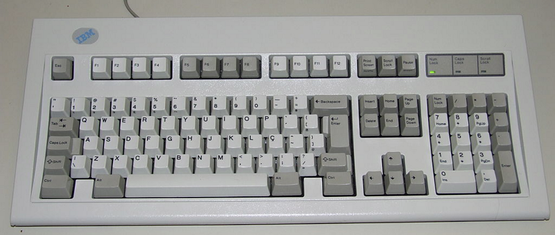 Model M keyboard, ABNT2 standard.