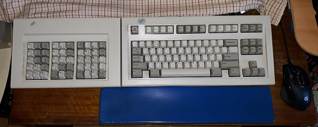 Model M SSK and an M50 to its left.