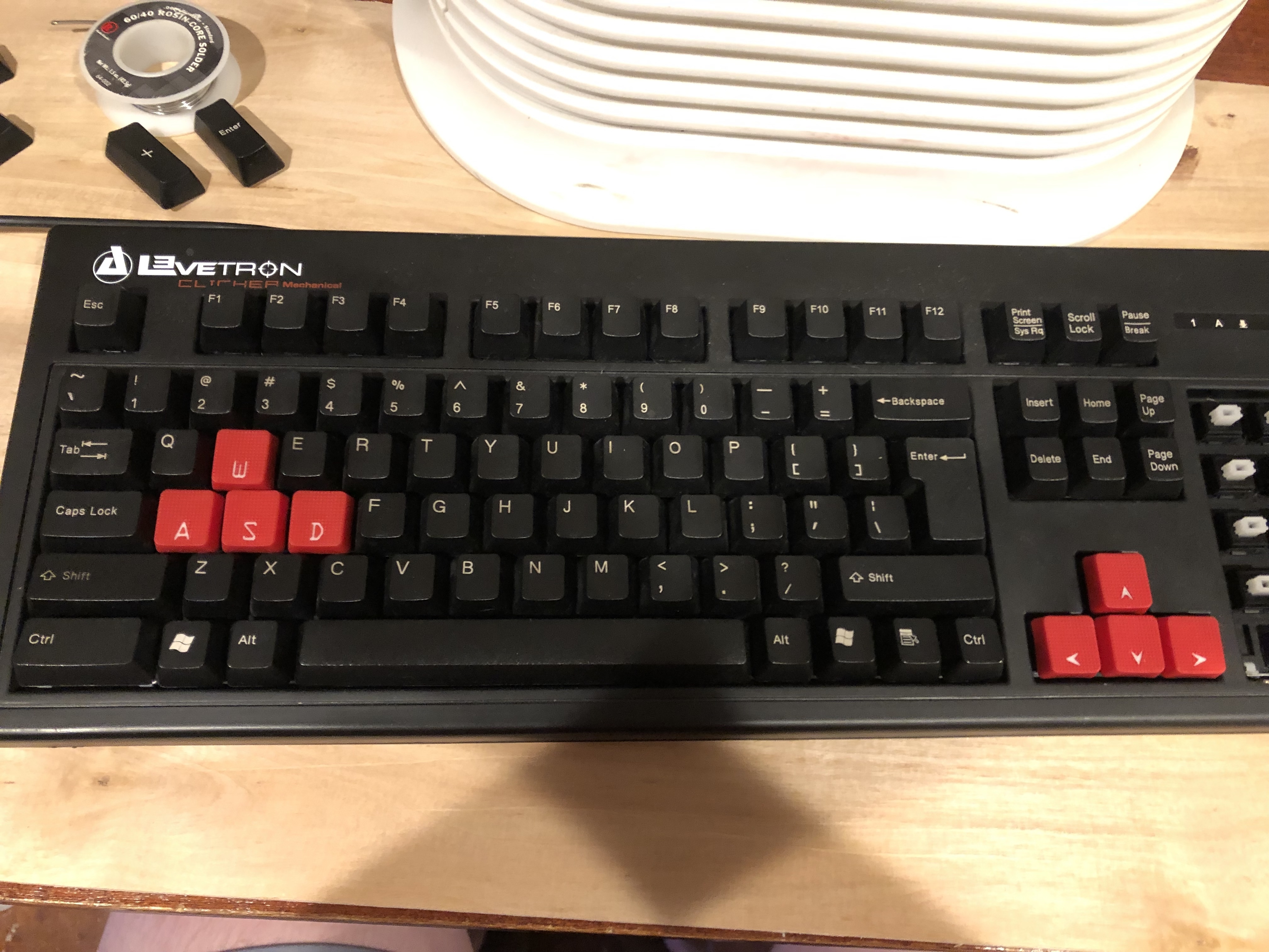 Keyboard initially
