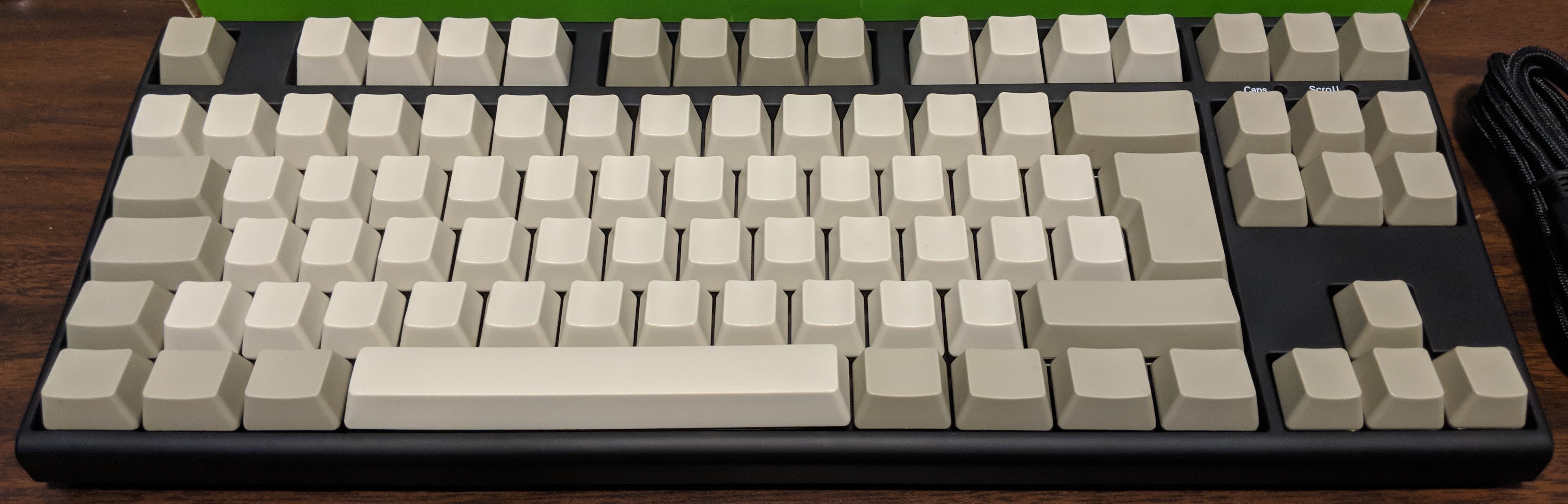 Keyboard with original keycaps