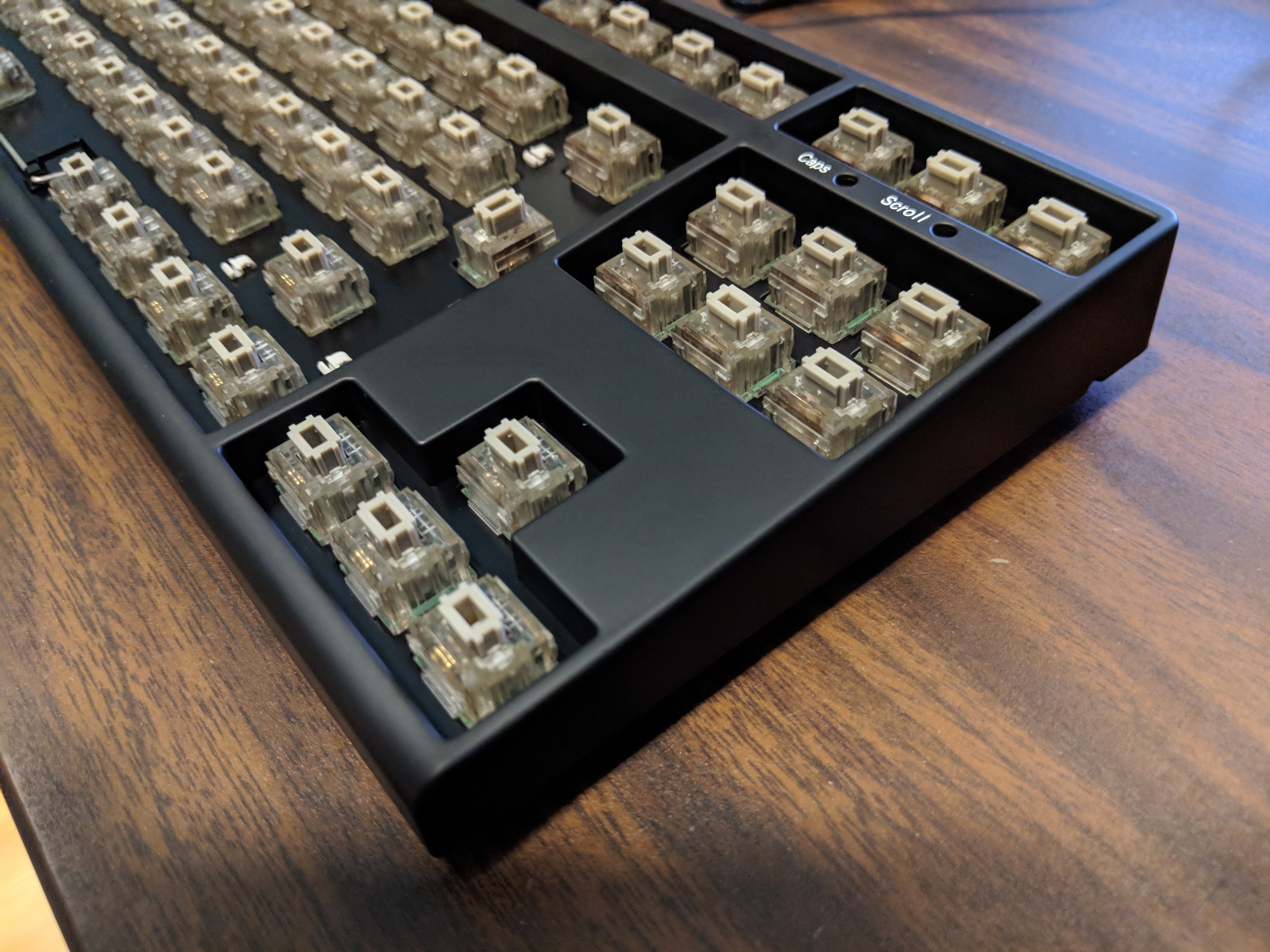 No keycaps - Right side