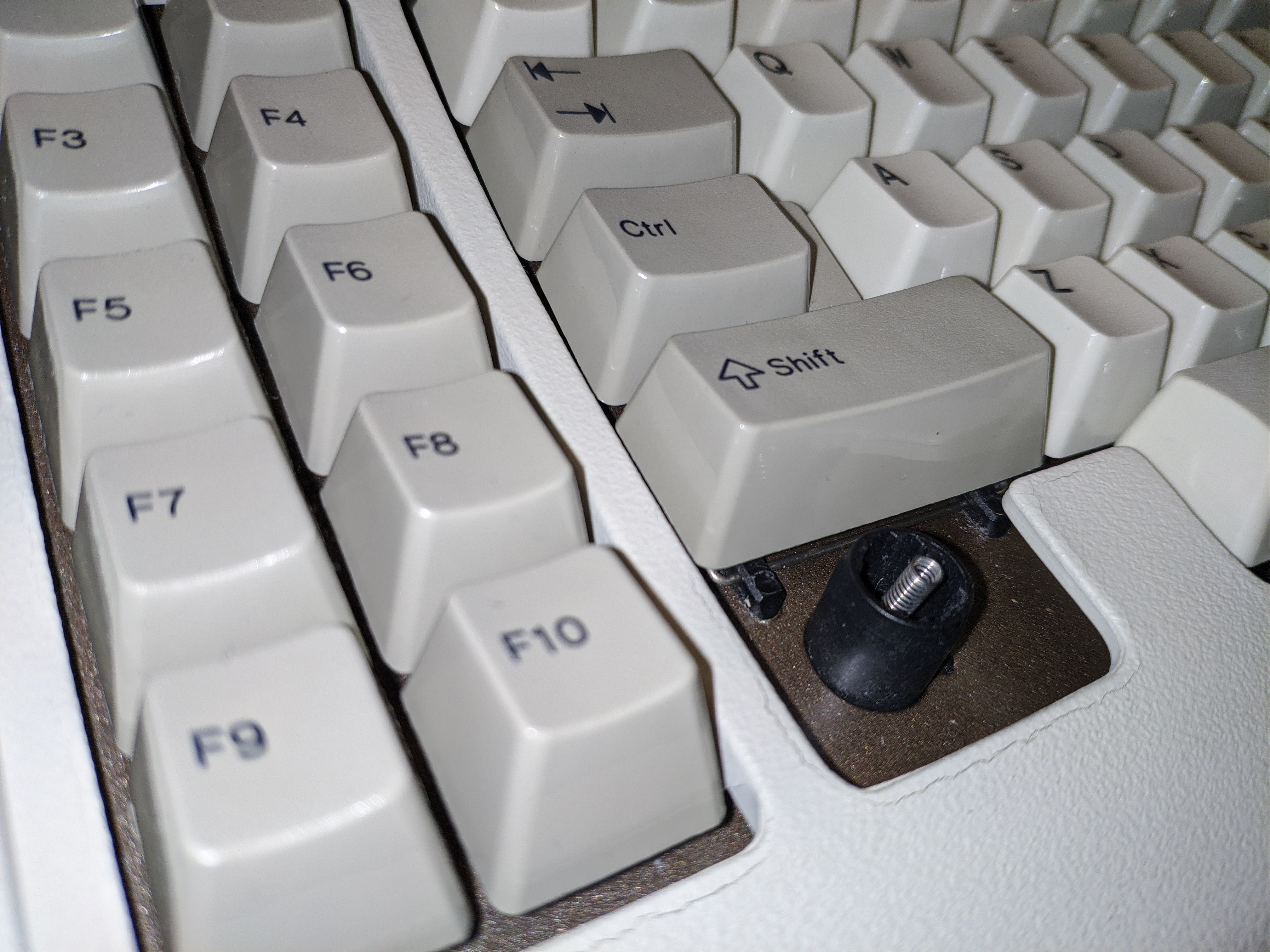 Left shift key when not pressed