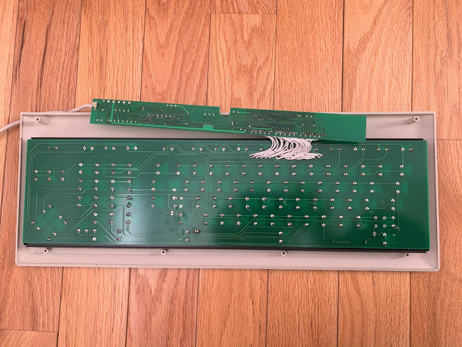 Rear of keyboard mechanism