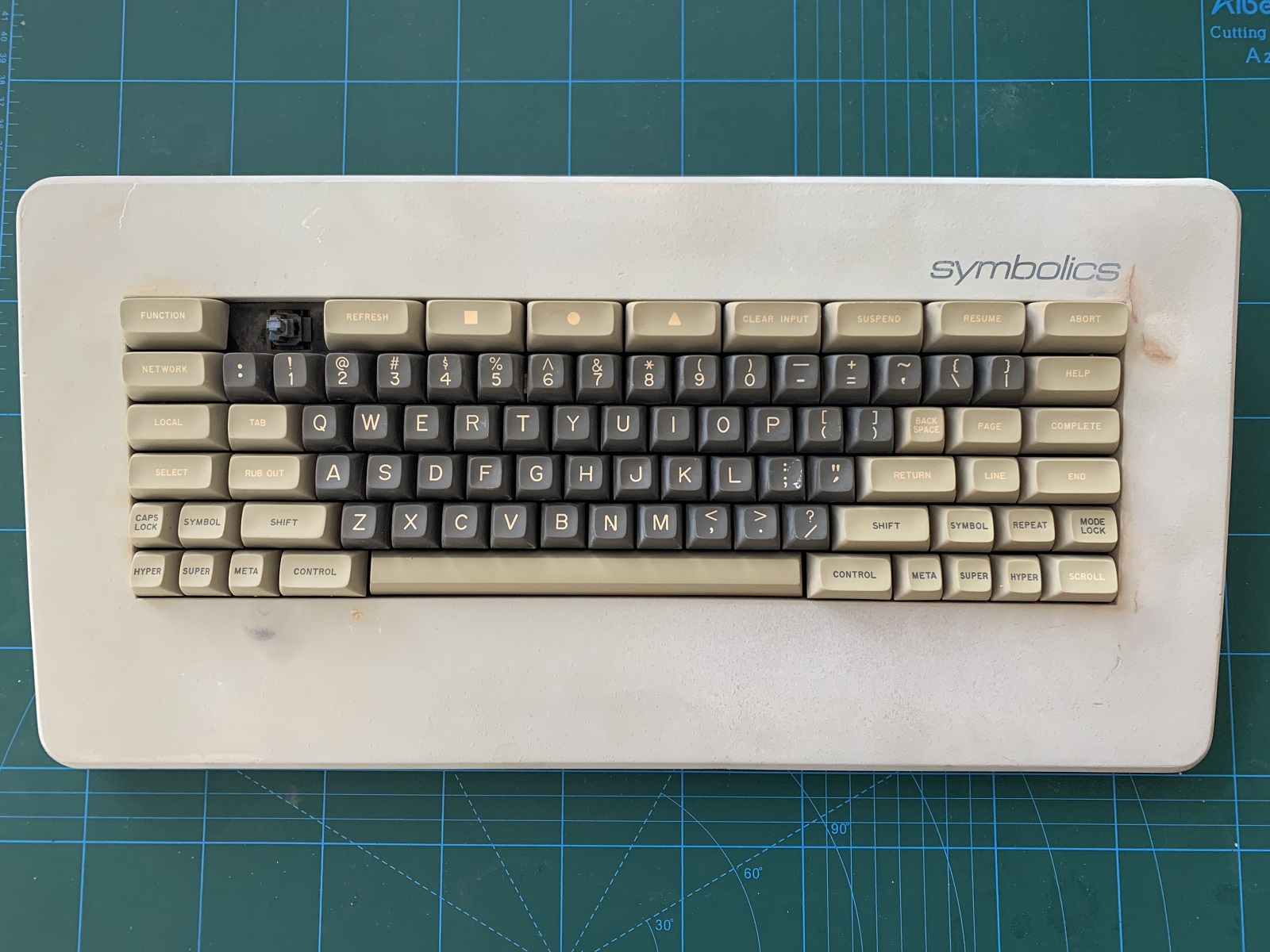 Symbolics 3600 keyboard top