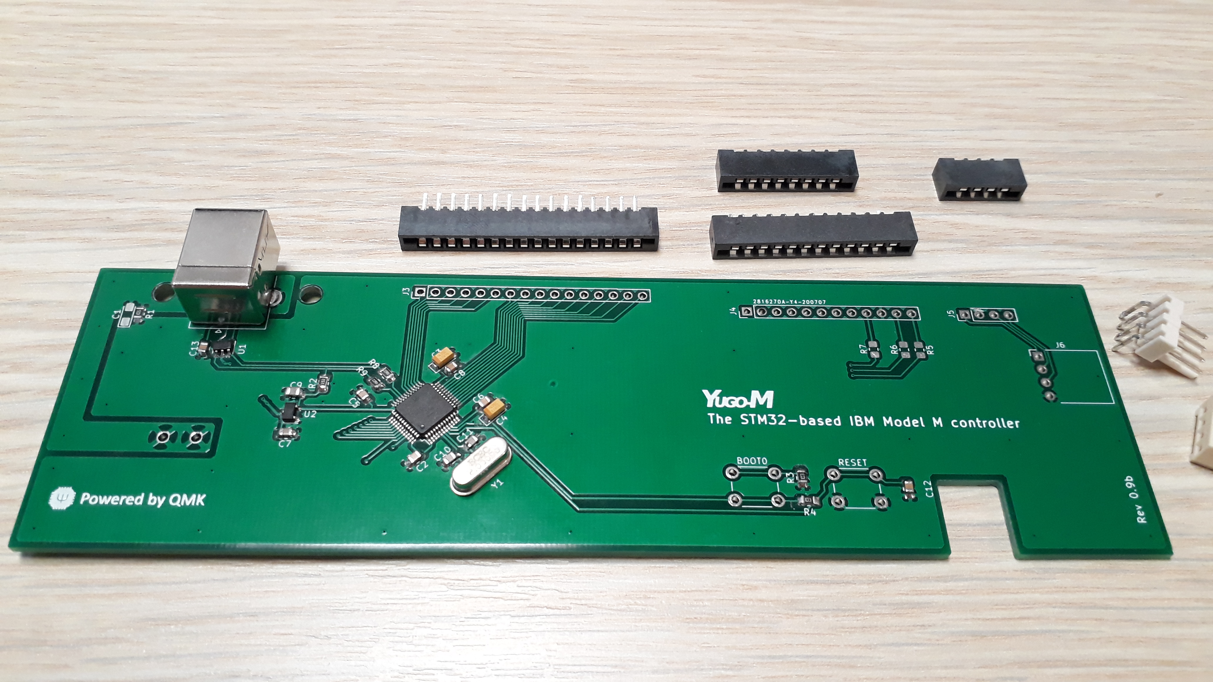 This is the first revision which doesn't have the single-button bootloader feature. Picture is just to show different connectors.