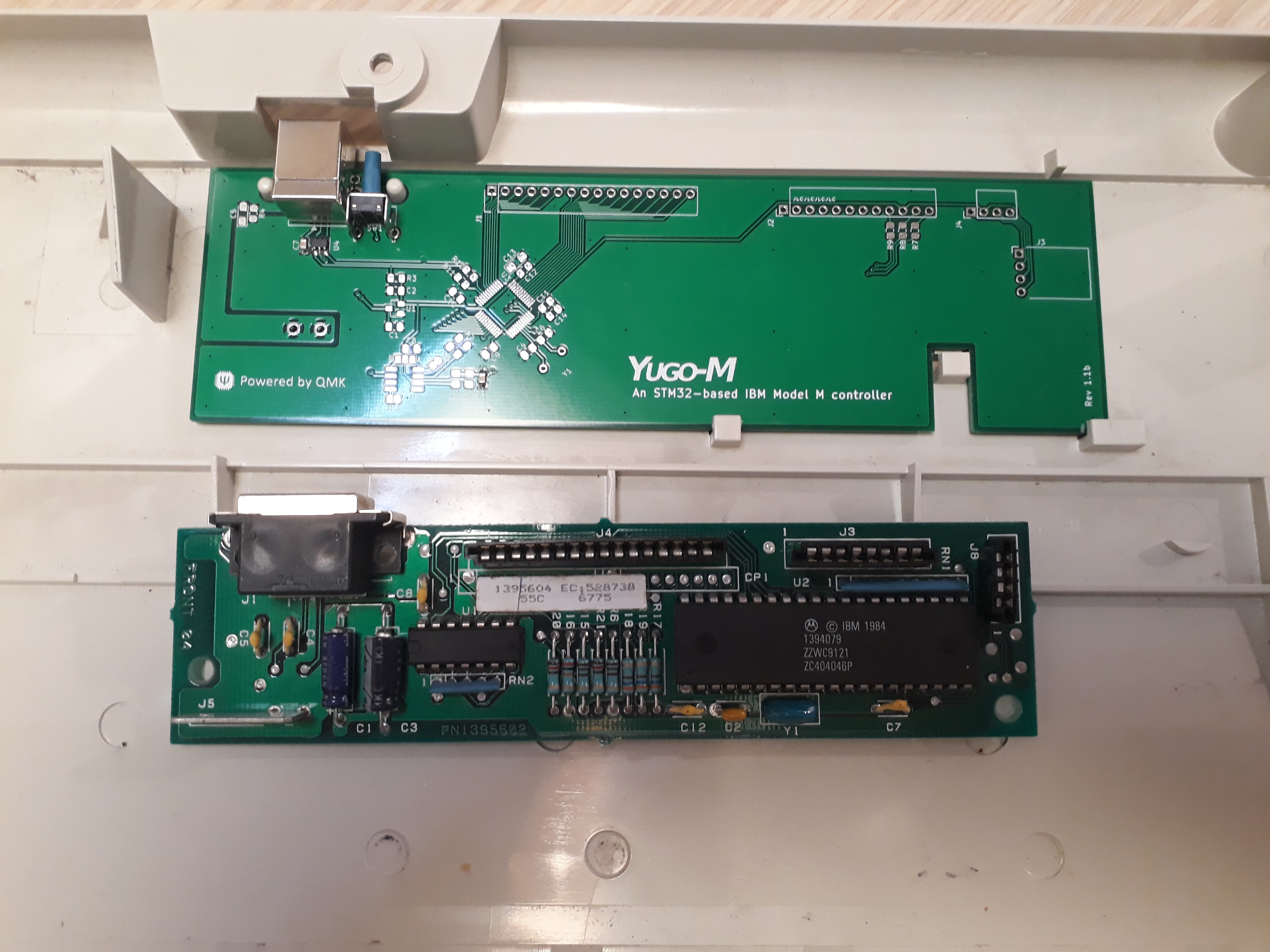 Compared to the original PCB which is a smaller variant.