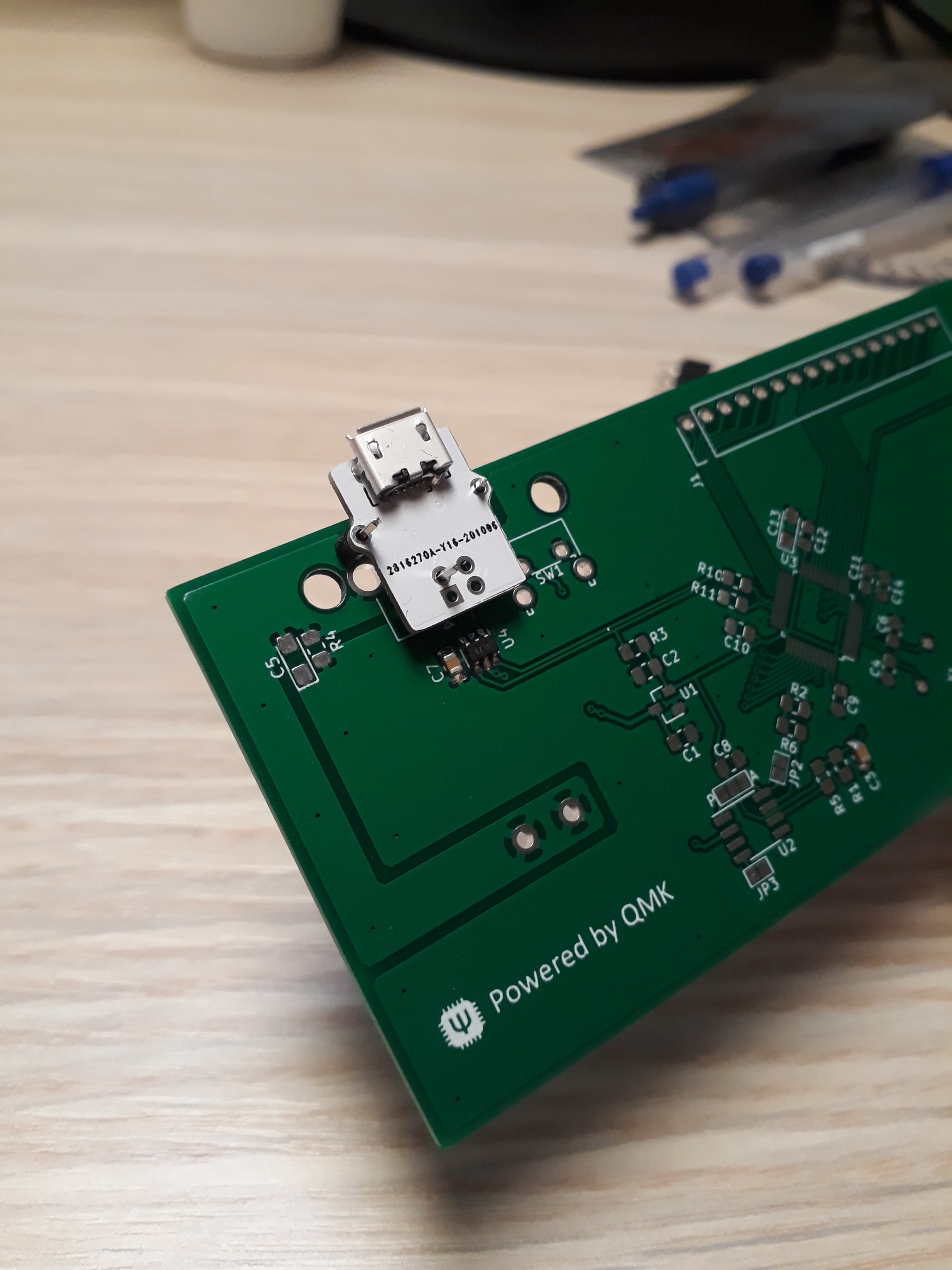 Micro USB daughterboard. There is also one for USB C but I haven't got any connectors yet. I cheaped out a bit so these order numbers are all over the place.