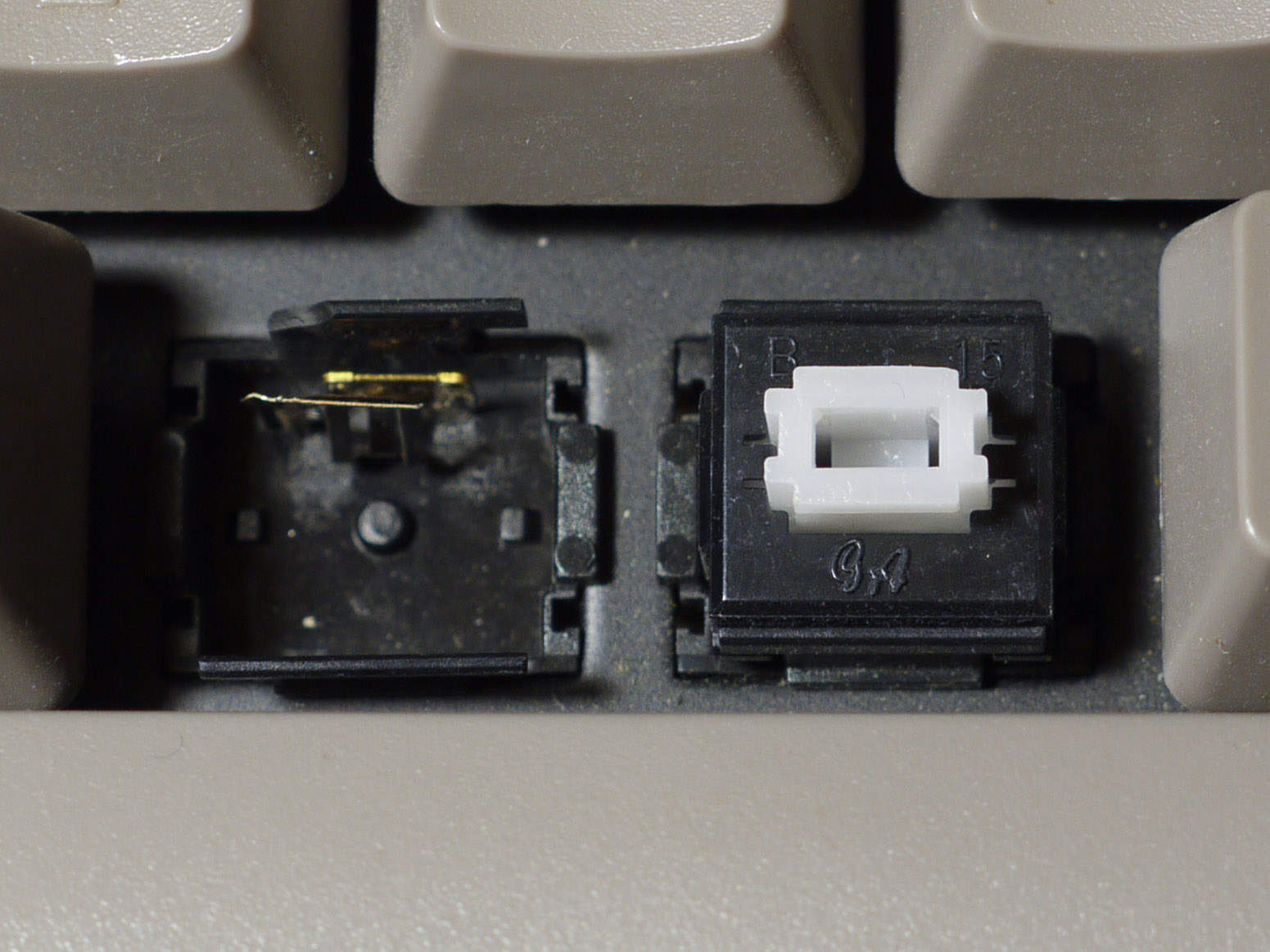 Switch close up.