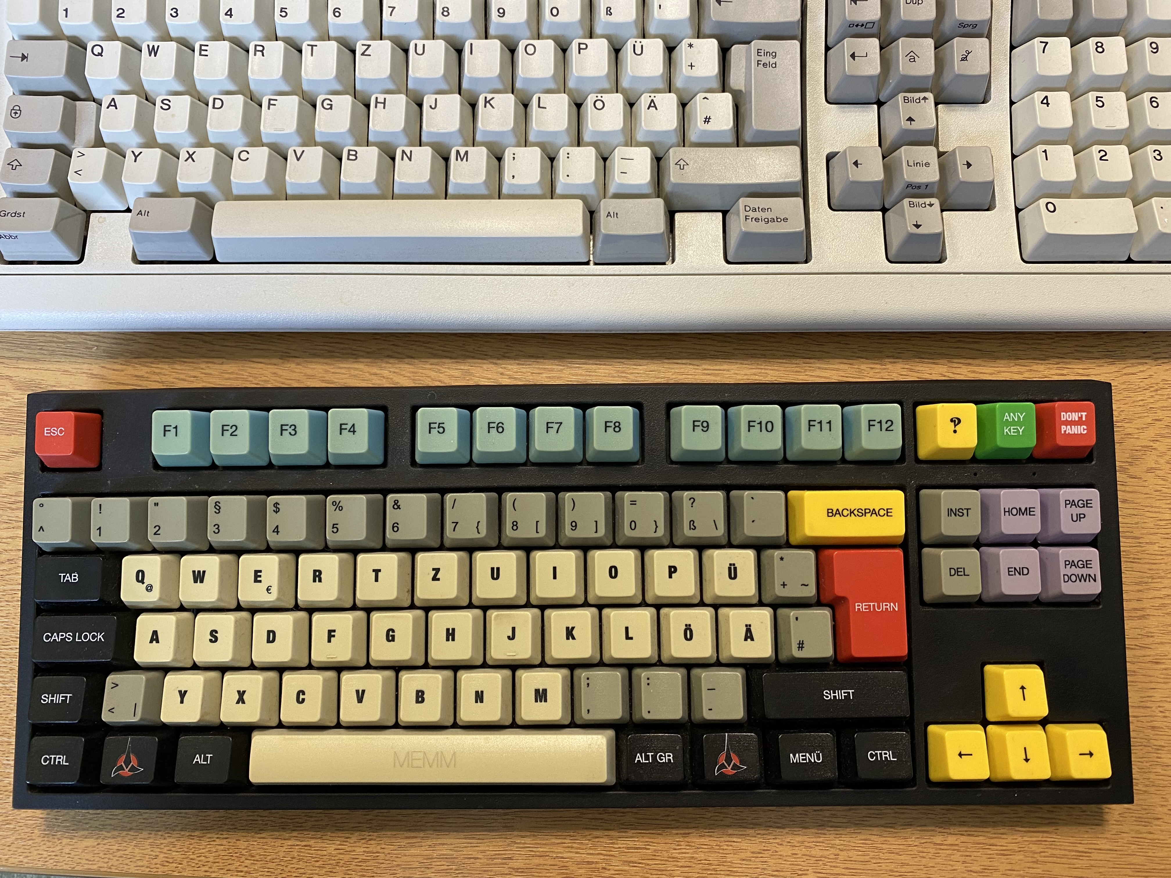 compare the yellowness to the Model M