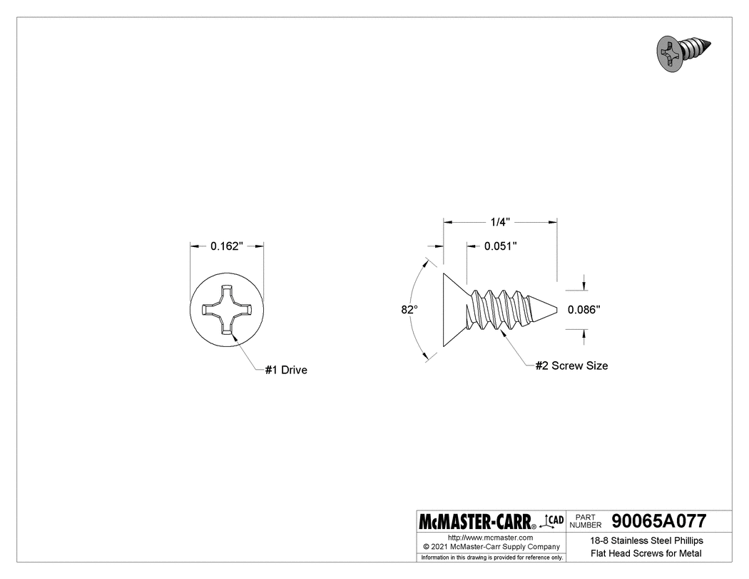 90065A077_18-8 Stainless Steel Phillips Flat Head Screws for MetalX.GIF