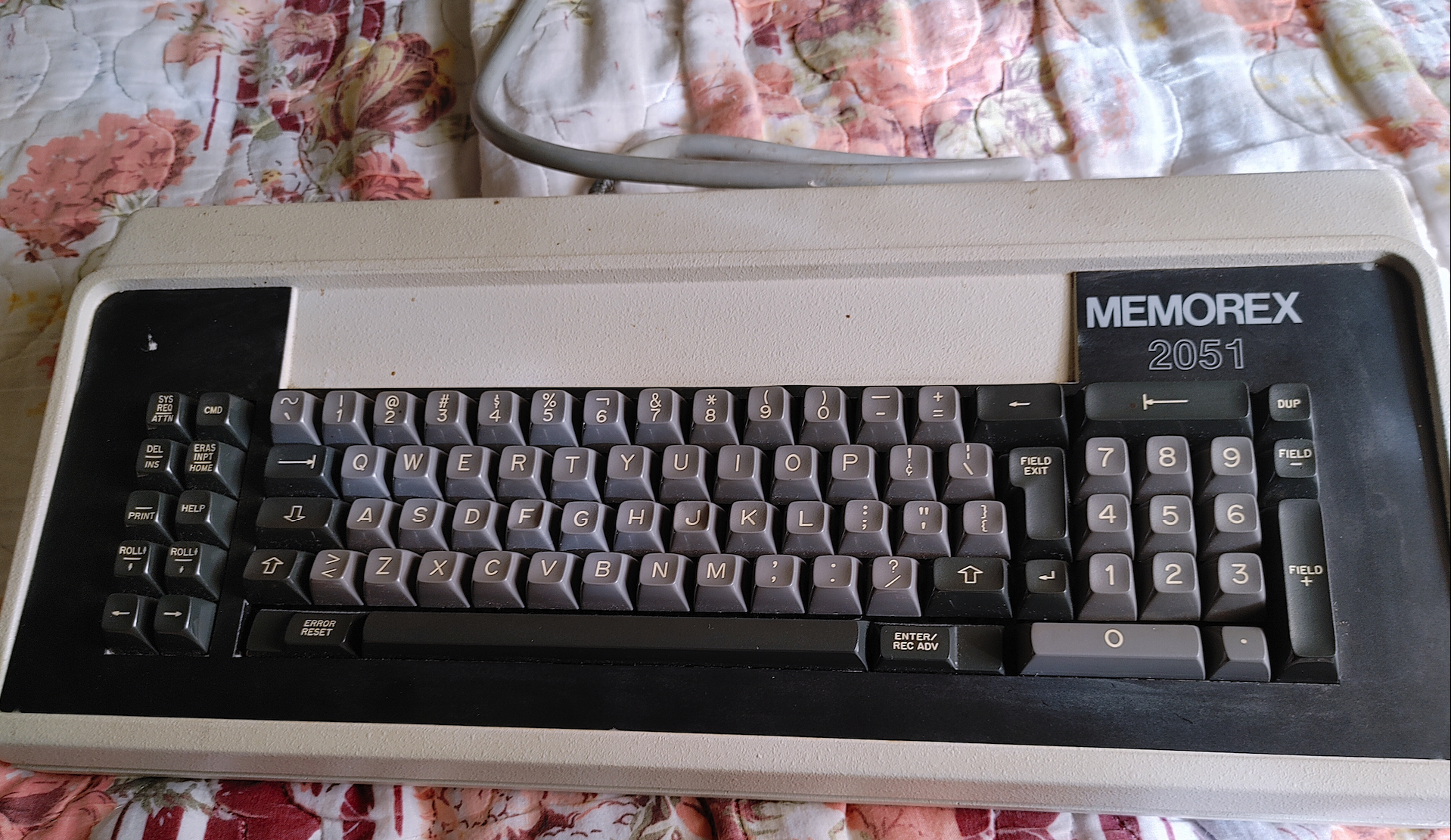 The Memorex 2051 Terminal Keyboard in a high resolution, for once, outside the advertisement.